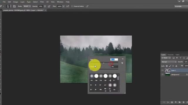 How to create fog effect easy way in photoshop| short tutorial #ps learning|add clouds смотреть онлайн