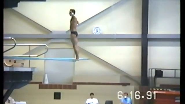 1991 Mark Lenzi - Pan American Games Men Diving 3 meter diving practice - Trials смотреть онлайн