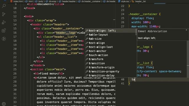 JS fixed menu on scroll - фиксированное меню при прокрутке Js + css смотреть онлайн
