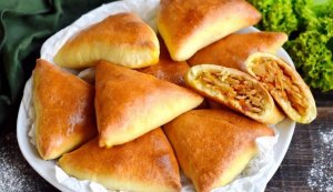 ВКУСНЫЕ ПИРОЖКИ с капустой в духовке ? Как сделать тесто на дрожжах РЕЦЕПТ — Нежное тесто с дрожжам