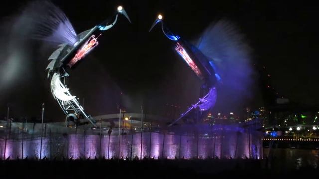 Шоу кранов на острове Сентоза в Сингапуре Crane Dance Full Show at Sentosa Singapore смотреть онлайн