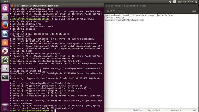 How to install Mozilla Firefox Nighlty Builds on Ubuntu 16.04 смотреть онлайн