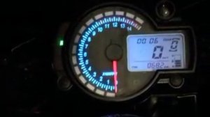 Универсальная приборная панель Koso rx2n на мотоцикле ZONGSHEN ZS200GS