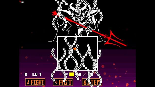Undertale - Bravery soul Mode Asgore fight (Tough Glove) смотреть онлайн