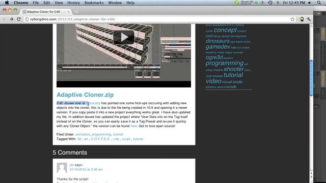 C4D Tut: Adaptive Cloners Free Script смотреть онлайн