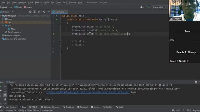 Lesson 10 Java Outputs print and Println смотреть онлайн
