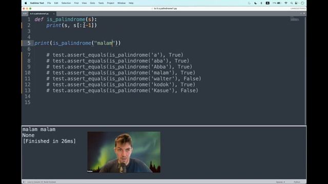 Codewars (Python?) | Is it a palindrome? | kyu8 смотреть онлайн