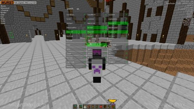 Minecraft - WURST CLIENT 1.12.2 (OptiFine) Minecraft 1.12 Hacked Client - WiZARD HAX смотреть онлайн