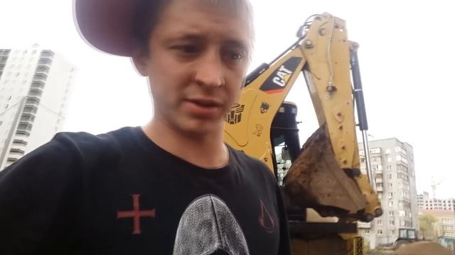 #71. Новый объект, погрузка самосвала, капаем траншею.