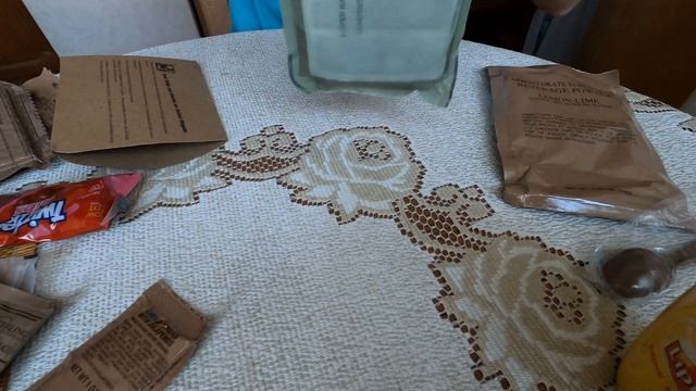 ИРП Армии США МЕНЮ 10 MRE MENU 10 CHILI AND MACARONI