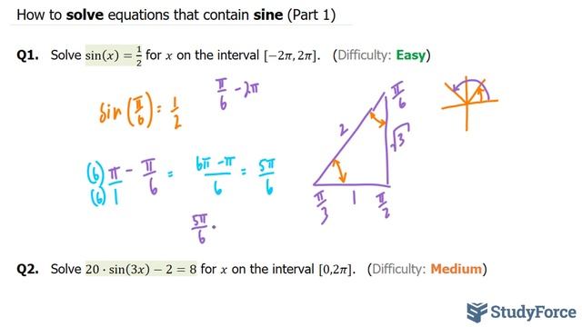Solve Trigonometric Equations With Sine | 20·sin(3x) - 2 = 8 | Part 1 смотреть онлайн