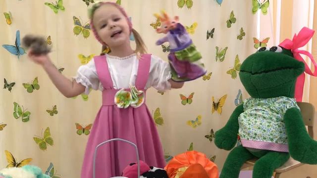 У лягушки юбилей, детская песенка, театрализация смотреть онлайн