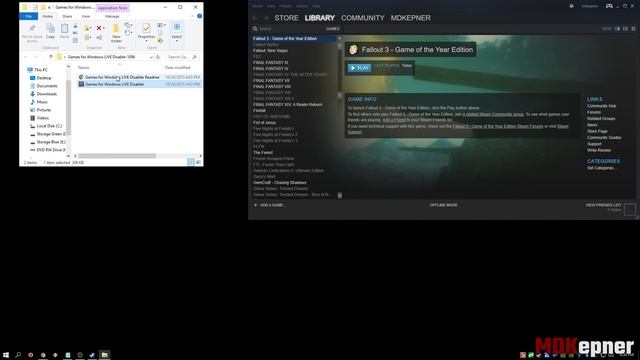 Fallout 3 - Games for Windows Live Disabler смотреть онлайн