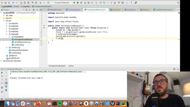 DHBW Java Vorlesung TINF19 - Kapitel 6 - Video 6 - Reflection und Introspection смотреть онлайн