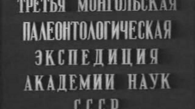 Нарезка фрагментов из фильма о 3-й монгольской палеонтологической экспедиции смотреть онлайн