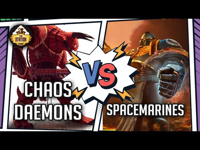 CHAOS DAEMONS vs SPACE MARINES I Репорт 1500 I Warhammer 40k смотреть онлайн