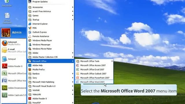 How to Open Microsoft Office Word 2007 in Hindi смотреть онлайн