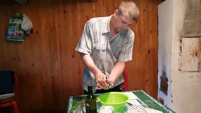 Скумбрия на гриле. Треска на гриле. Вкусные маринады!!! смотреть онлайн