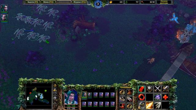 Warcraft III:Reforged(No Comments)На максимальной сложности.Часть#41 Ночные эльфы/Проклятая поляна смотреть онлайн