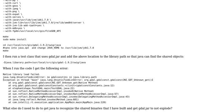 GIS: Installing GDAL with Java Bindings (gdal.jar) on Ubuntu 12.10 смотреть онлайн