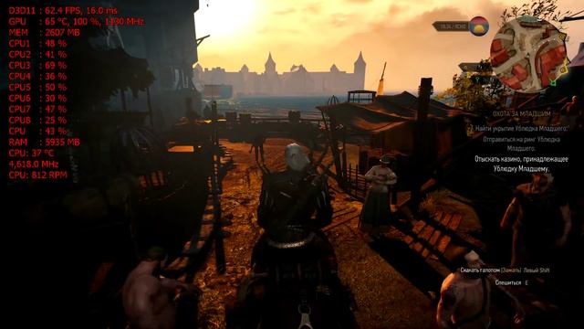 The Witcher 3 NVIDIA Hair Works ON R9 390X смотреть онлайн