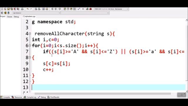 How to Remove all characters from a string except Alphabets in c++ смотреть онлайн