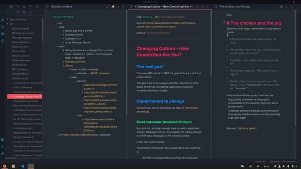 Ведение заметок в Obsidian