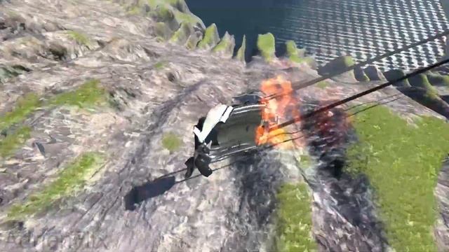 Epic Slow-Motion car crashes #3 -BeamNG Drive| AdrienFlix смотреть онлайн