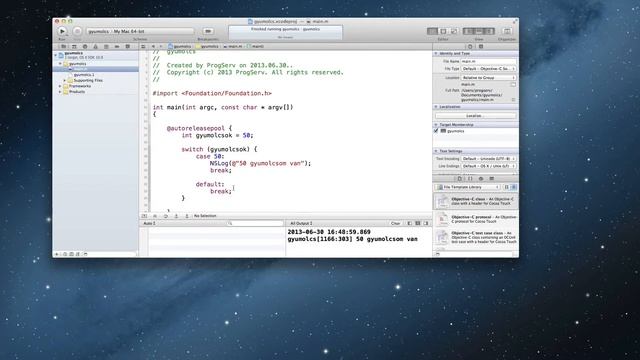 7 Objective-c alapok, Switch vezérlési szerkezet смотреть онлайн