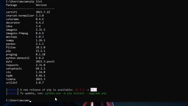 How To Upgrade Pip Version in Python Window | Pip Upgrade Command | Pip update new version 23.2.1 смотреть онлайн