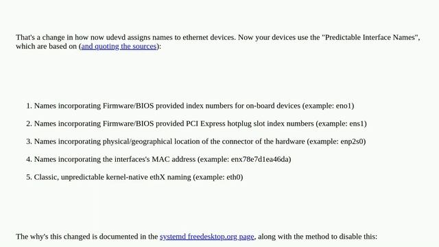Why is my ethernet interface called enp0s10 instead of eth0? смотреть онлайн