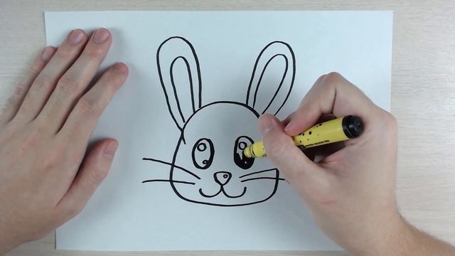 Как нарисовать Кролика детям / Drawing and coloring for kids смотреть онлайн