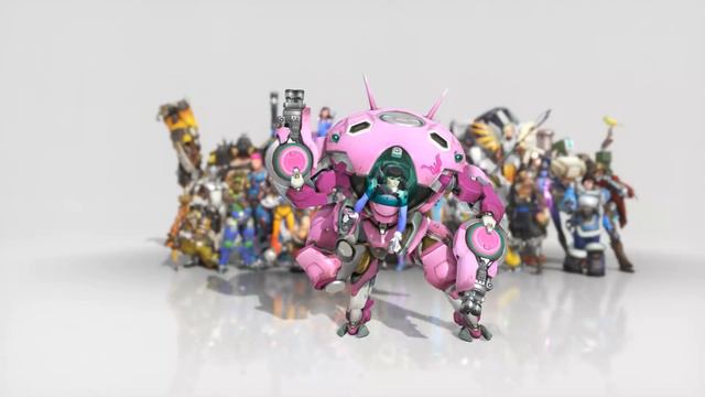 Overwatch D.Va Dance Emote Animated Wallpaper 1080p FULLHD смотреть онлайн