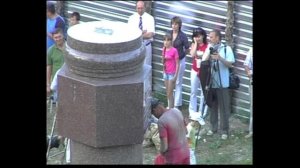 Скандальная установка памятника Екатерине II  в Севастополе13.06.08г.