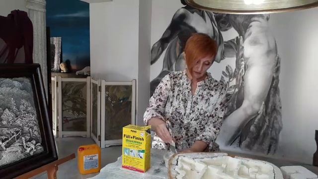 Барельеф в домашних условиях PUFAS логотип. Моделирование рельефа из шпаклевки. 3D Скульптура. смотреть онлайн