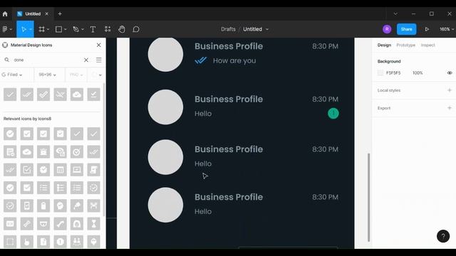 WhatsApp business UI clone in Figma. смотреть онлайн