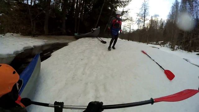 Экстремальный сплав на байдарке по реке Рощинка 02.04.2016. смотреть онлайн