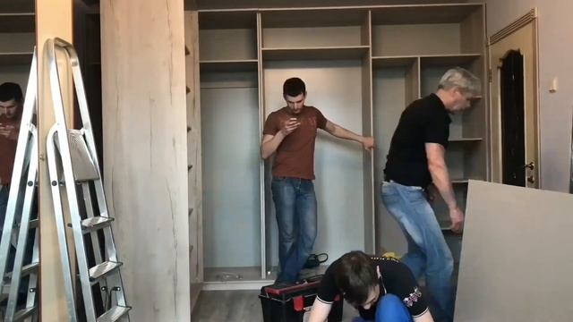 Сборка корпусного шкафа-купе смотреть онлайн
