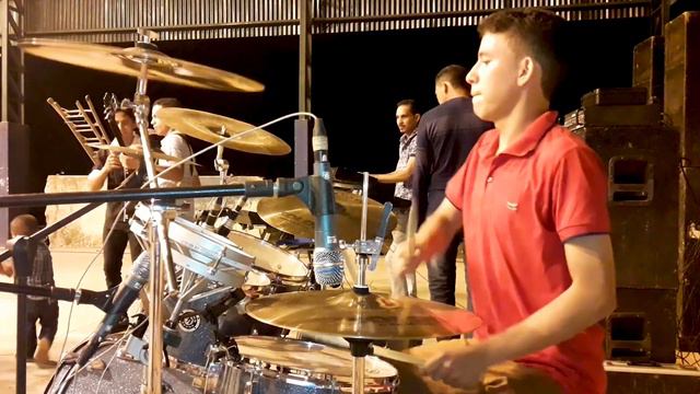 BANDA SOM E LOUVOR | GUERREIRO É GUERREIRO | #drumcam смотреть онлайн