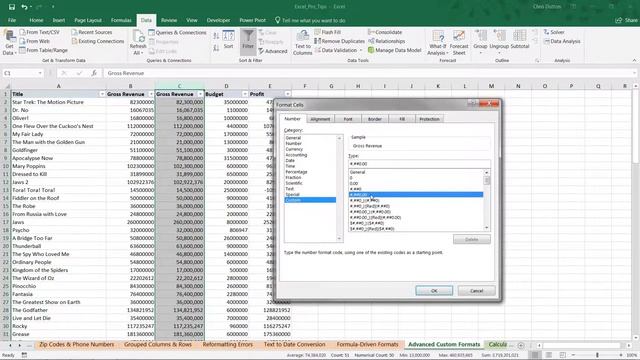EXCEL PRO TIP: Custom Number Formats смотреть онлайн