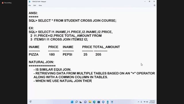 Cross Join | Natural Join | Self Join - Joins Part -4 - Day 24 смотреть онлайн