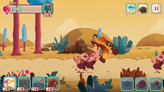 Dino Bash - Dinosaurs vs Cavemen Tower Defense Wars GamePlay #3 смотреть онлайн