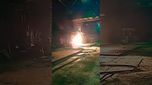 Мартеновская печь. Завод Петросталь. смотреть онлайн