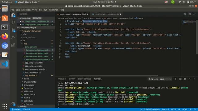 Celsius to Fahrenheit and Fahrenheit to Celsius in Angular | hackar rank temperature conversion. смотреть онлайн