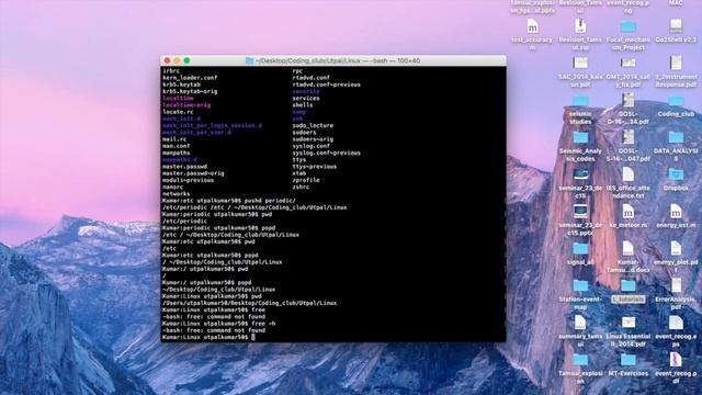 Linux Tutorial Part 3: pushd, popd, du and df смотреть онлайн