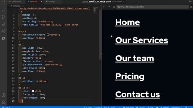 MENU HOVER EFFECT | show details when mouse over using CSS only смотреть онлайн