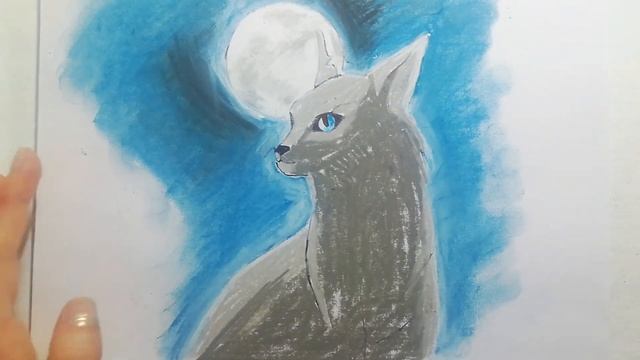 Как нарисовать Синюю Звезду мелками(Коты-Воители). How To Draw a Bluestar with crayons(The Warriors смотреть онлайн