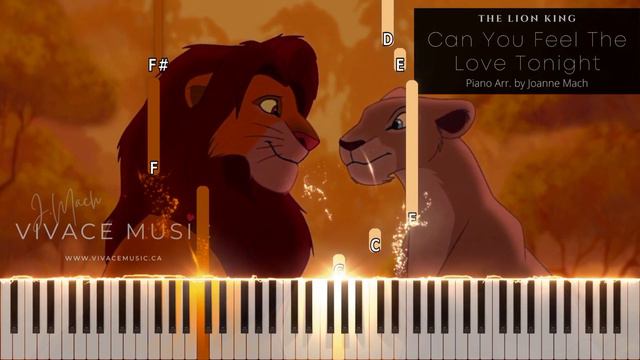 Can You Feel The Love Tonight - THE LION KING | Piano Cover by - Vivace Music | Easy Piano смотреть онлайн