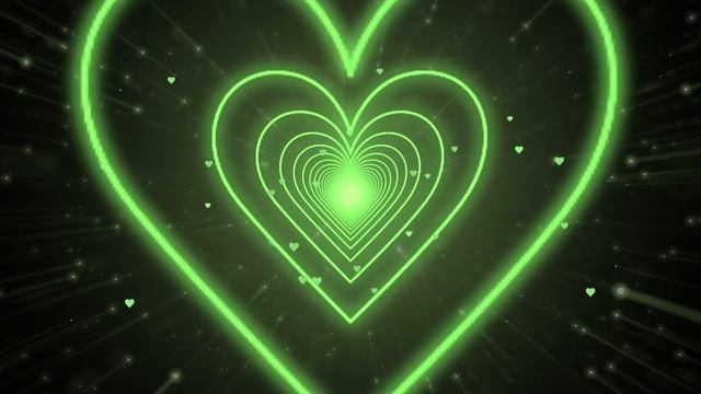 Green? Heart Tunnel | Neon Heart Tunnel Loop Moving Background | Love Heart Tunnel [3 Hours] смотреть онлайн