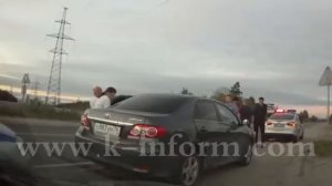 Пьяная баба за рулем с ребенком,  Погоня с задержанием